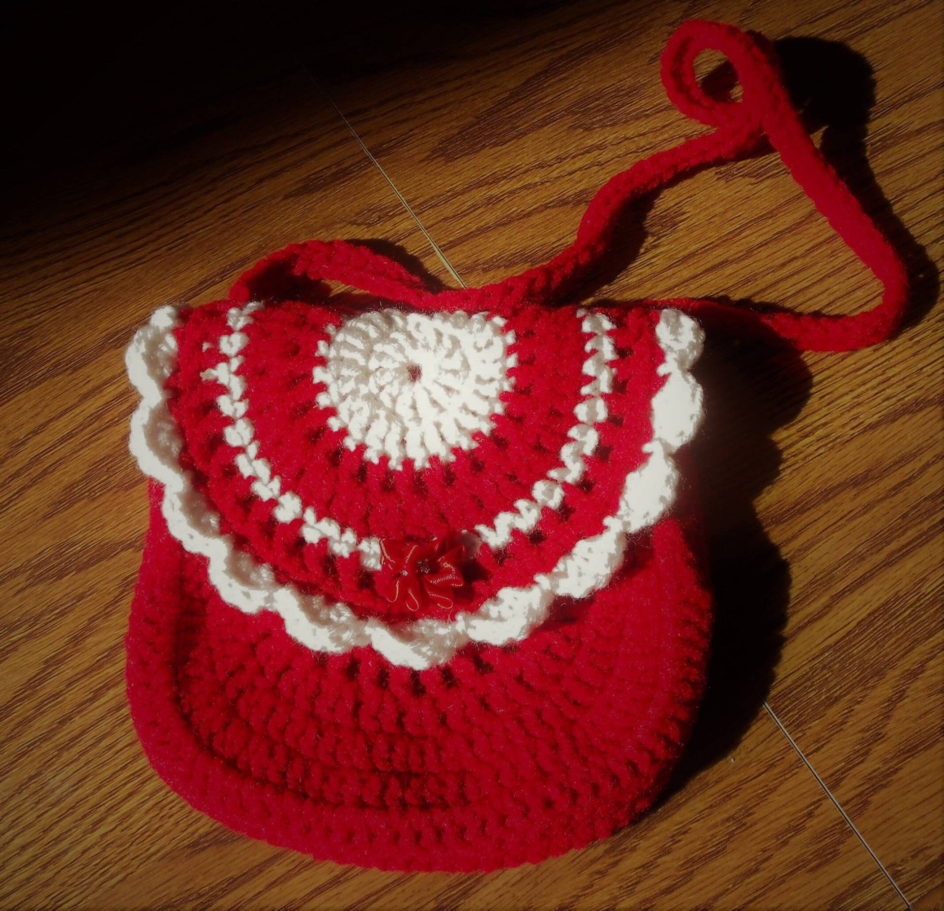 Kinder Häkeln Rote Handtasche von IngridstreasuresShop