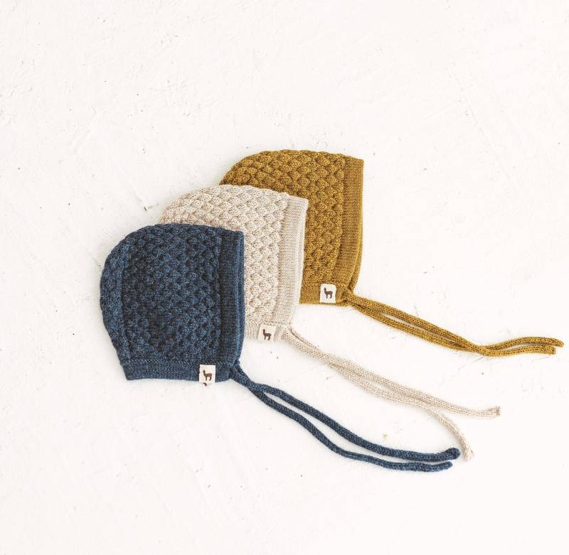 Baby Mütze Alpaka Wolle Strukturiert Gestrickt Neugeborenen Strickmütze Jungen Weiß Blau Grau Braun Senf Rosa Mädchen Party Geschenk von Ingugu