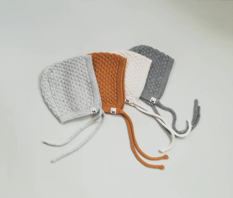 Babymütze Alpaka Wolle Stricken Neugeborenen Mütze Baby Weiß Grau Braun Taupe Elfenbein Rosa Geschenk Mädchen von Ingugu