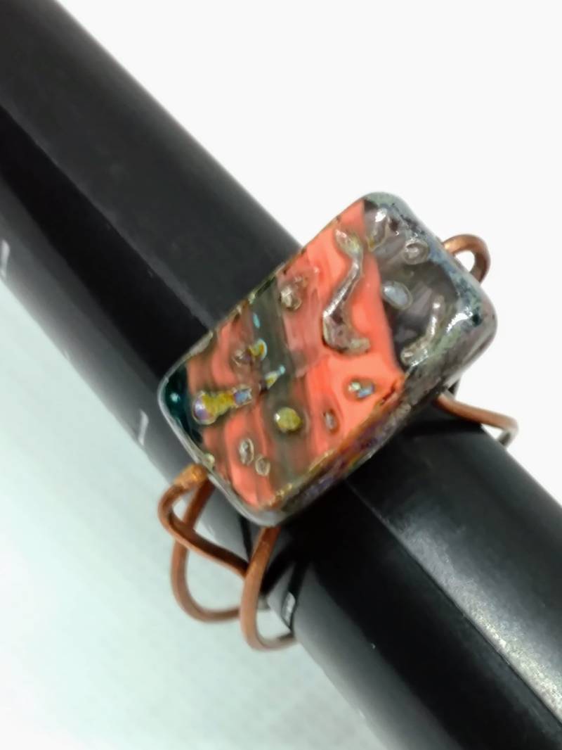 Boho Brutalist Blutstein Und Kupferring, Primitive Rechteckigen Rohen Stein Unisex Ring, Größe 9 März Birthstone Boho Brutalist Blutstein Und Kupferring, Primitive Rechteckigen Rohen Stein Unisex Ring, Größe 9 März Birthstone von InheritedTaste
