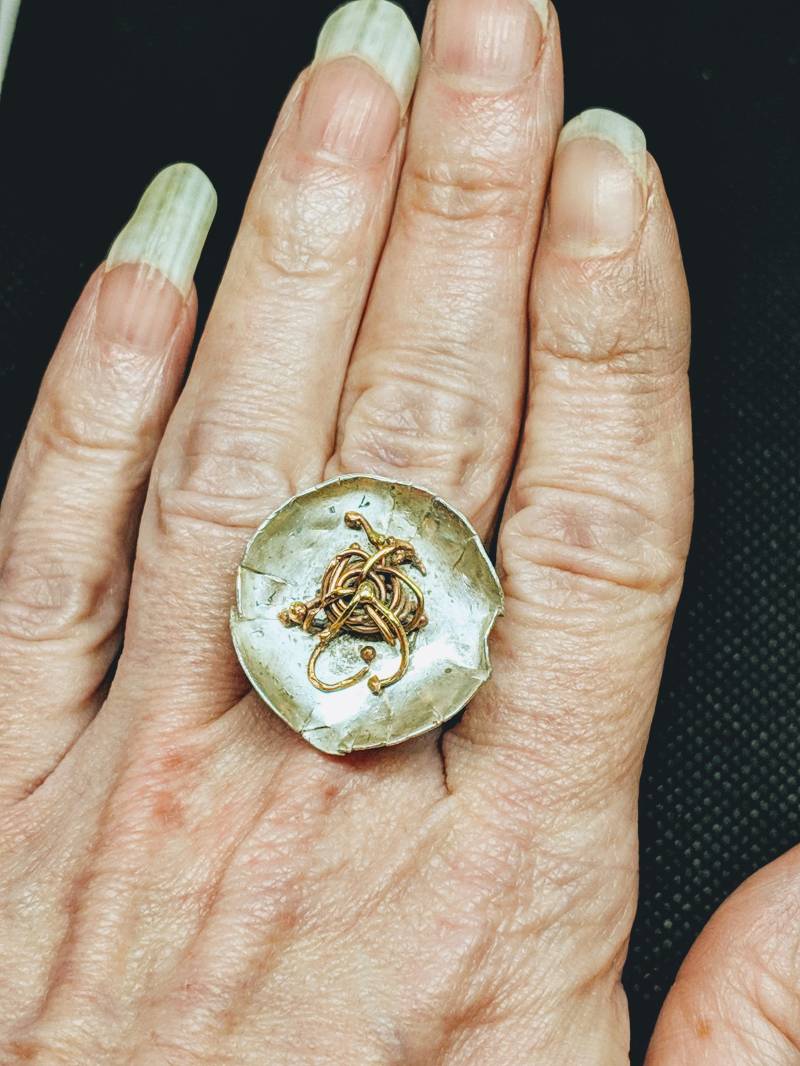 Sterling Silber Statement Ring Größe 9, 25 Sterling Silber Statement Ring Größe 9, 25 von InheritedTaste