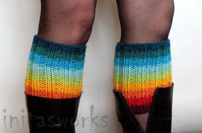 Boot-Cuff Boot Toppers Beinlinge Striped Bunte von Iniavei