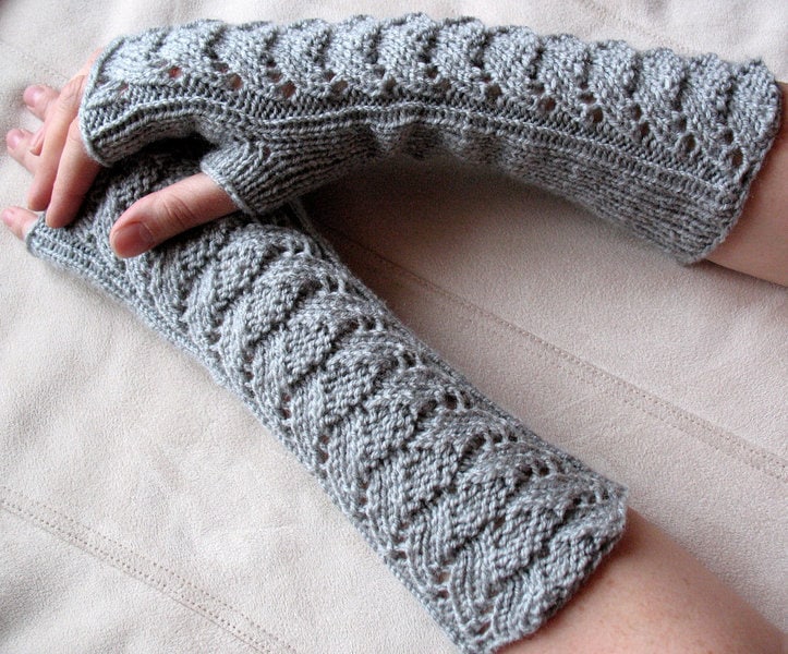 Grau Handschuhe Handstulpen Armstulpen von Iniavei