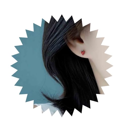 Inilbran Boho Erdbeer Ohrringe Silber Erdbeere Früchte Ohrringe Vintage Erdbeere Kleine Ohrringe Minimalistisch Lustig Rote Erdbeer Ohrringe Schmuck Für Frauen Und Mädchen Weihnachtsgeschenke von Inilbran