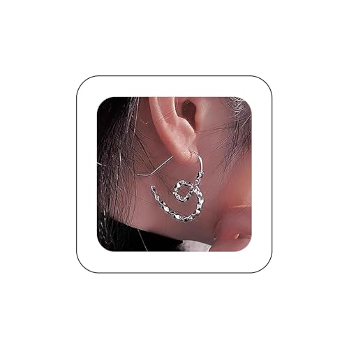 Inilbran Boho Herz Reif Ohrringe Vintage Liebe Herz Ohrringe Silber Unregelmäßige Herz Ohrringe Punk Offenes Herz Ohrstecker Schmuck Für Frauen Und Mädchen Schmuck Für Frauen von Inilbran