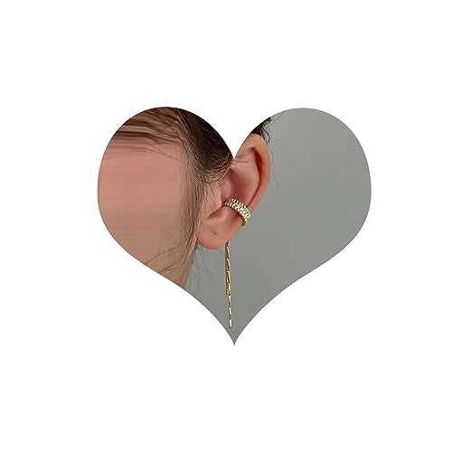 Inilbran Boho Kristall Ohr Manschette Wrap Ohrring Gold Strass Knorpel Manschette Ohrring Vintage Quaste Kette Tropfen Ohrringe Minimalistisch Nicht Piercing Ohr Clip Manschette Wrap Ohrringe Schmuck Inilbran Boho Kristall Ohr Manschette Wrap Ohrring Gold Strass Knorpel Manschette Ohrring Vintage Quaste Kette Tropfen Ohrringe Minimalistisch Nicht Piercing Ohr Clip Manschette Wrap Ohrringe Schmuck von Inilbran