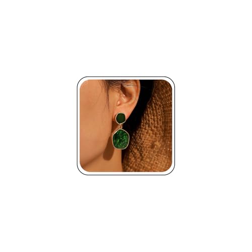 Inilbran Boho Malachit Edelstein Ohrringe Grüner Edelstein Tropfen Ohrringe Heilung Malachit Ohrringe Vintage Emaille Geometrische Ohrringe Für Frauen Inilbran Boho Malachit Edelstein Ohrringe Grüner Edelstein Tropfen Ohrringe Heilung Malachit Ohrringe Vintage Emaille Geometrische Ohrringe Für Frauen von Inilbran