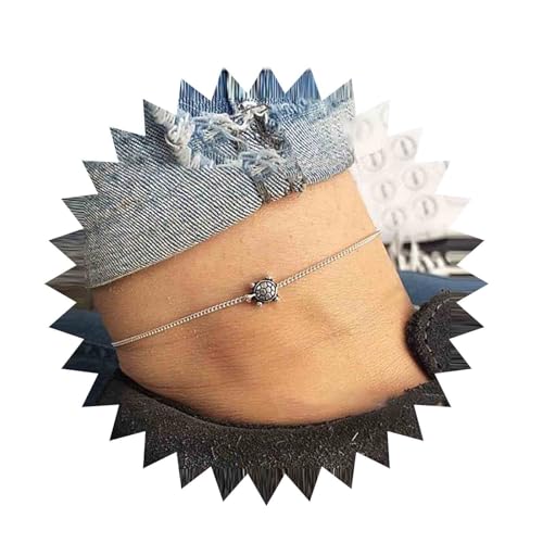 Inilbran Boho Meeresschildkröte Knöchelarmband Vintage Schildkröte Fußkettchen Armband Silber Schildkröte Kette Fußkettchen Minimalismus Schildkröte Fußkettchen Tierschmuck Für Frauen Und Mädchen Inilbran Boho Meeresschildkröte Knöchelarmband Vintage Schildkröte Fußkettchen Armband Silber Schildkröte Kette Fußkettchen Minimalismus Schildkröte Fußkettchen Tierschmuck Für Frauen Und Mädchen von Inilbran