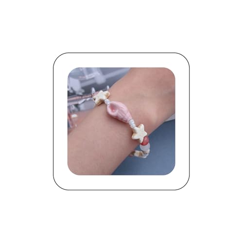 Inilbran Boho Muschel Seestern Hand Armband Rosa Stern Harness Kette Vintage Glasperlen Sklavenkette Handmuschel Verstellbare Sklavenkette Schmuck Für Frauen Inilbran Boho Muschel Seestern Hand Armband Rosa Stern Harness Kette Vintage Glasperlen Sklavenkette Handmuschel Verstellbare Sklavenkette Schmuck Für Frauen von Inilbran