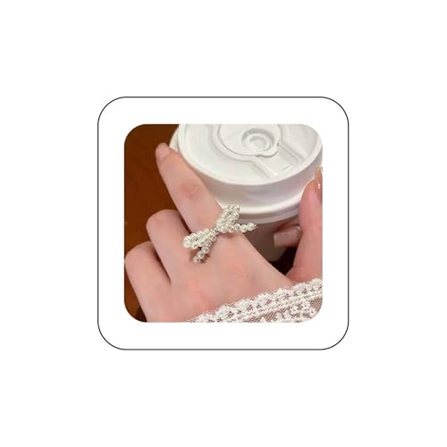Inilbran Boho Perle Bogen Fingerring Weiße Perle Offene Knöchel Vintage Fliege Wickeln Schmetterling Knoten Einstellbar Stapeln Schmuck Für Frauen Inilbran Boho Perle Bogen Fingerring Weiße Perle Offene Knöchel Vintage Fliege Wickeln Schmetterling Knoten Einstellbar Stapeln Schmuck Für Frauen von Inilbran