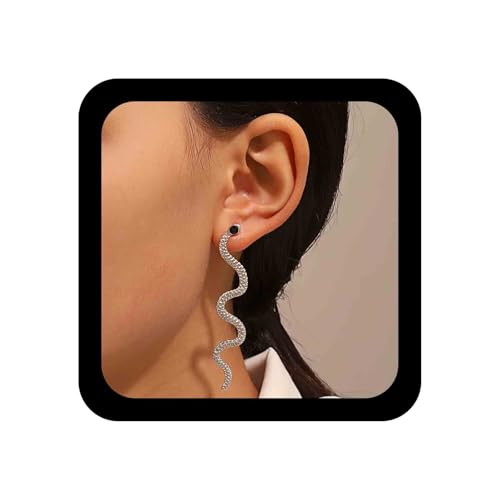 Inilbran Boho Schlange Tropfen Ohrringe Gold Schlange Ohrstecker Vintage Schlange Schlange Ohrring Gothic Schlange Tier Ohrringe Schmuck Für Frauen Und Mädchen von Inilbran