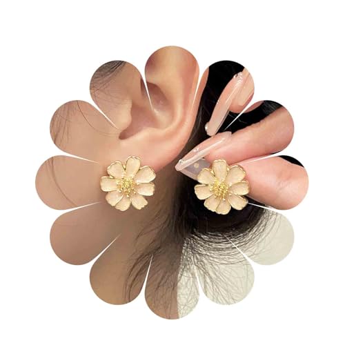 Inilbran Boho Sonnenblumen Ohrringe Gold Gänseblümchen Blume Ohrringe Vintage Blume Ohrstecker Ohrringe Minimalistische Sonne Blume Ohrringe Schmuck Für Frauen Und Teenager Mädchen von Inilbran