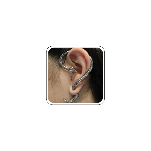 Inilbran Punk Schlange Manschette Ohrringe Silber Schlange Manschette Wrap Crawler Ohrringe Vintage Schlange Crawler Kletterer Ohrring Gothic Tier Ohrstecker Ohrringe Schmuck Für Frauen Und Mädchen von Inilbran