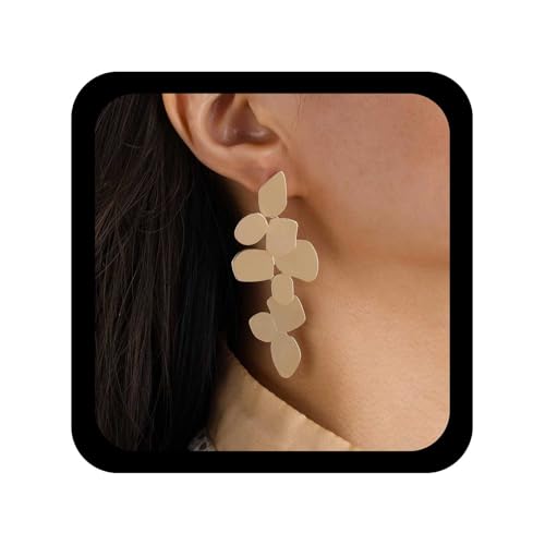 Inilbran Punk Übertrieben Blatt Baumeln Ohrringe Vintage Cluster Blatt Ohrringe Gold Unregelmäßige Geometrische Tropfen Ohrring Kronleuchter Metall Blätter Ohrstecker Schmuck Für Frauen Inilbran Punk Übertrieben Blatt Baumeln Ohrringe Vintage Cluster Blatt Ohrringe Gold Unregelmäßige Geometrische Tropfen Ohrring Kronleuchter Metall Blätter Ohrstecker Schmuck Für Frauen von Inilbran