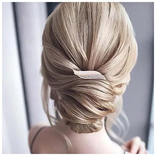 Inilbran Vintage-Haarspange mit Kristallperlen Goldkristall-Haarspangen Vintage Strass Haarspangen Kopfclips funkelnde Cz Haarspange dekorative Perlen-Haarspangen, Braut Haar Accessoires für Frauen von Inilbran