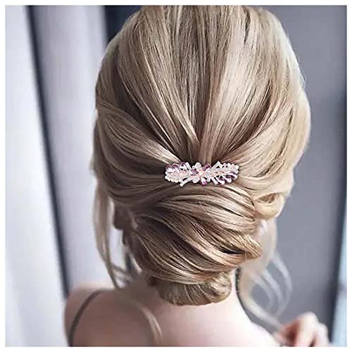 Inilbran Vintage Lila Kristall Haarspangen - Sparkly Cz Haarspange Dekorative Kopfbedeckung Hochzeit Kopfbedeckungen für Frauen - 1 Stück (1er Pack) von Inilbran