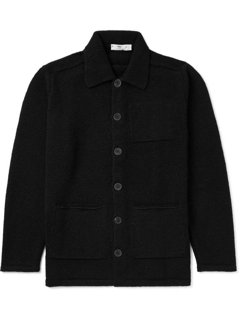 Inis Meáin - Carpenter's Merino Wool and Cashmere-Blend Cardigan - Men - Black - S von Inis Meáin