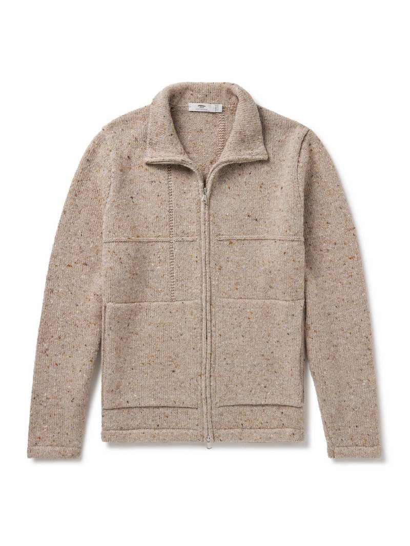 Inis Meáin - Lifeline Merino Wool and Cashmere-Blend Zip-Up Cardigan - Men - Neutrals - L von Inis Meáin