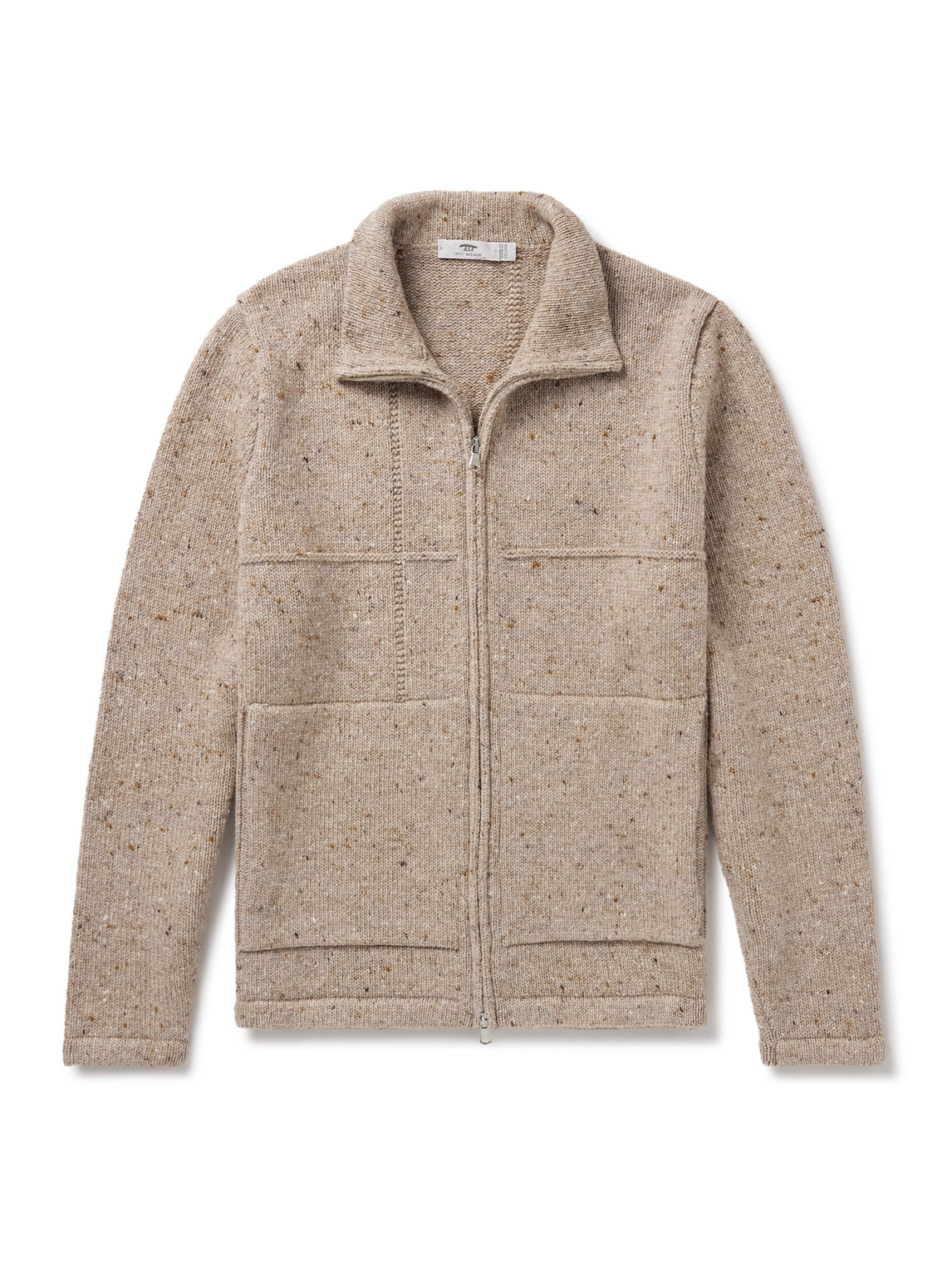 Inis Meáin - Lifeline Merino Wool and Cashmere-Blend Zip-Up Cardigan - Men - Neutrals - XXL von Inis Meáin
