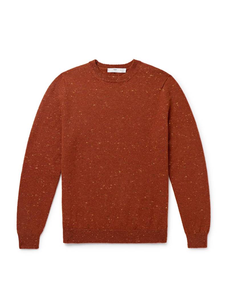 Inis Meáin - Merino Wool and Cashmere-Blend Sweater - Men - Orange - S von Inis Meáin