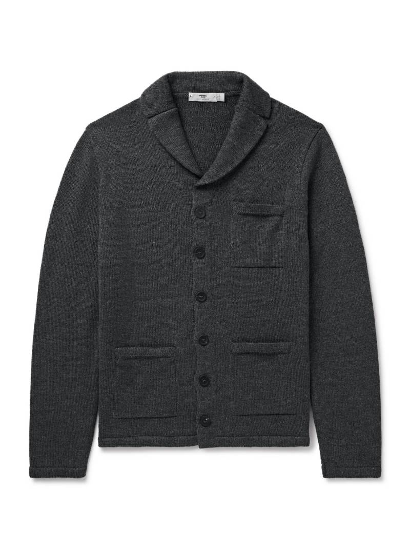 Inis Meáin - New Pub Jacket Wool and Linen-Blend Cardigan - Men - Gray - XL von Inis Meáin