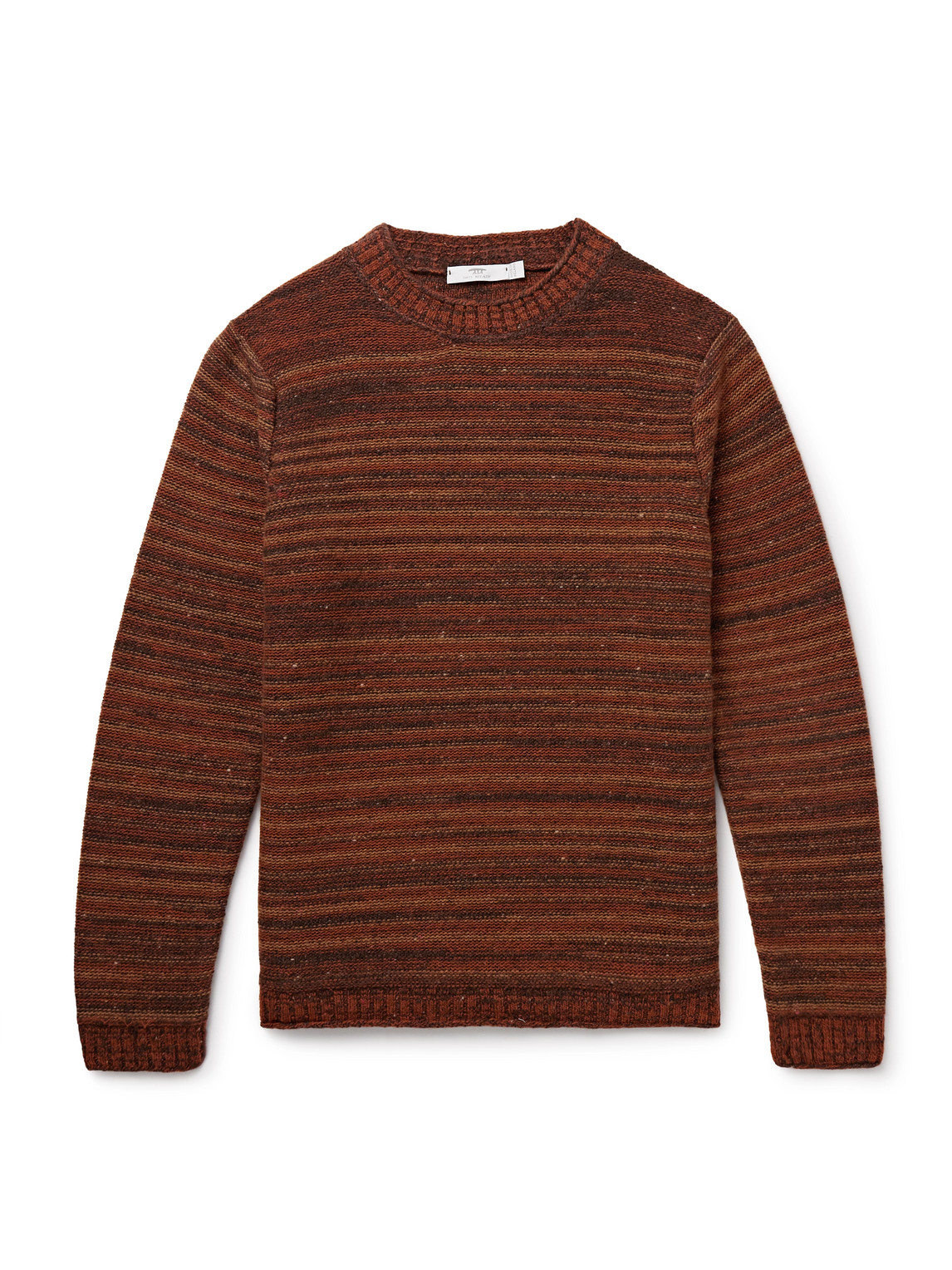 Inis Meáin - Striped Merino Wool and Cashmere-Blend Sweater - Men - Brown - XXL Inis Meáin - Striped Merino Wool and Cashmere-Blend Sweater - Men - Brown - XXL von Inis Meáin