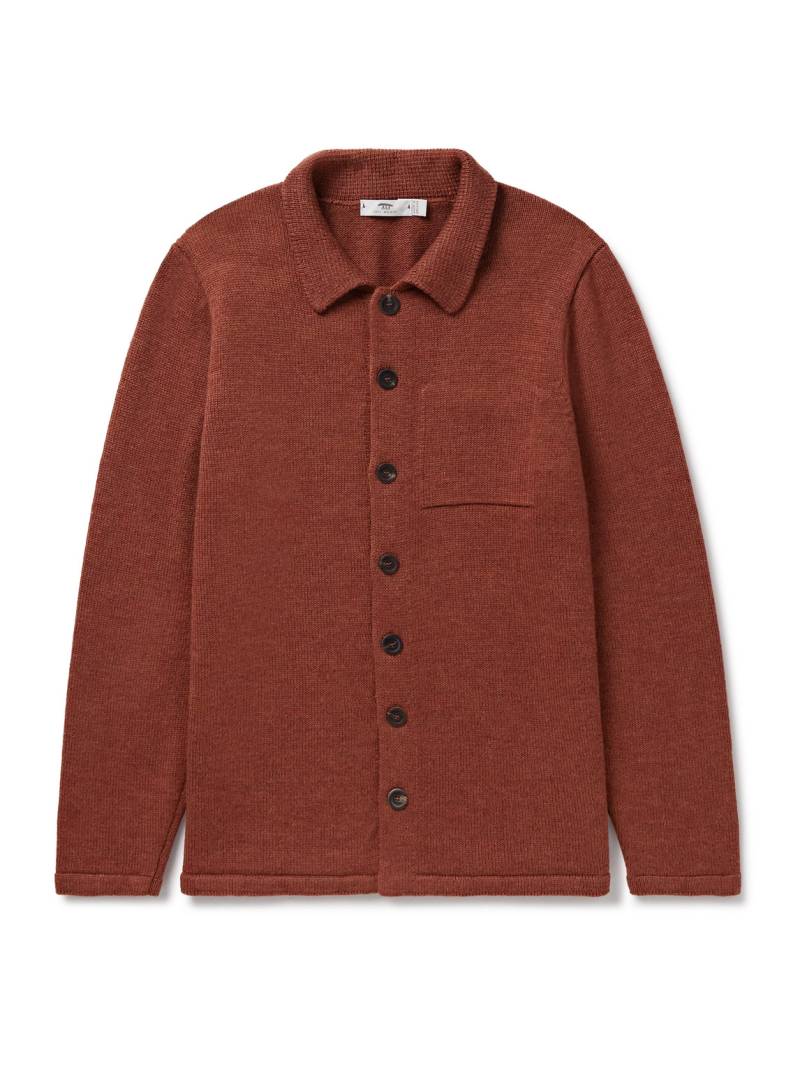Inis Meáin - Wool and Linen-Blend Cardigan - Men - Brown - XXL von Inis Meáin