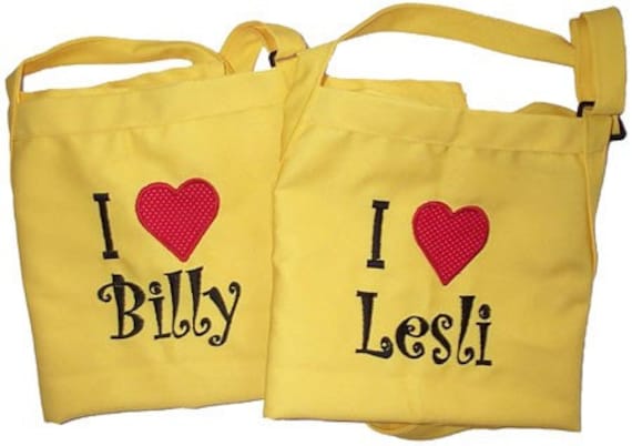 His & Hers Bestickte Und Personalisierte Love Schürze - Valentinstag Geschenk von InitialImpressions