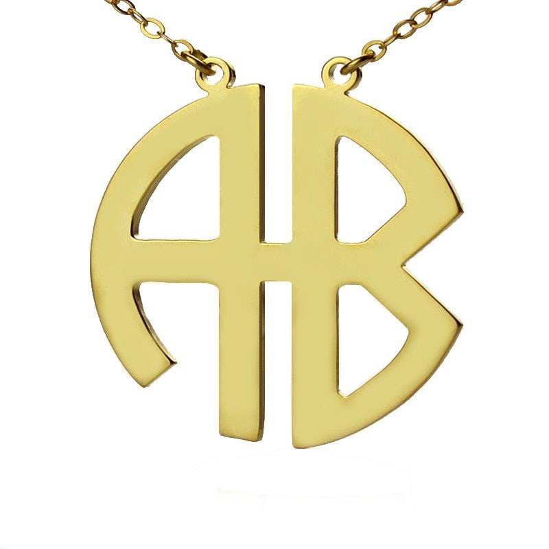 Monogramm Halskette Gold, 2 Initial Block Anhänger, Zwei Buchstaben Namensschild Monogrammed, Geschenke Monogramm, Personalisierte Monogramm Halskette Gold, 2 Initial Block Anhänger, Zwei Buchstaben Namensschild Monogrammed, Geschenke Monogramm, Personalisierte von InitialNecklaces