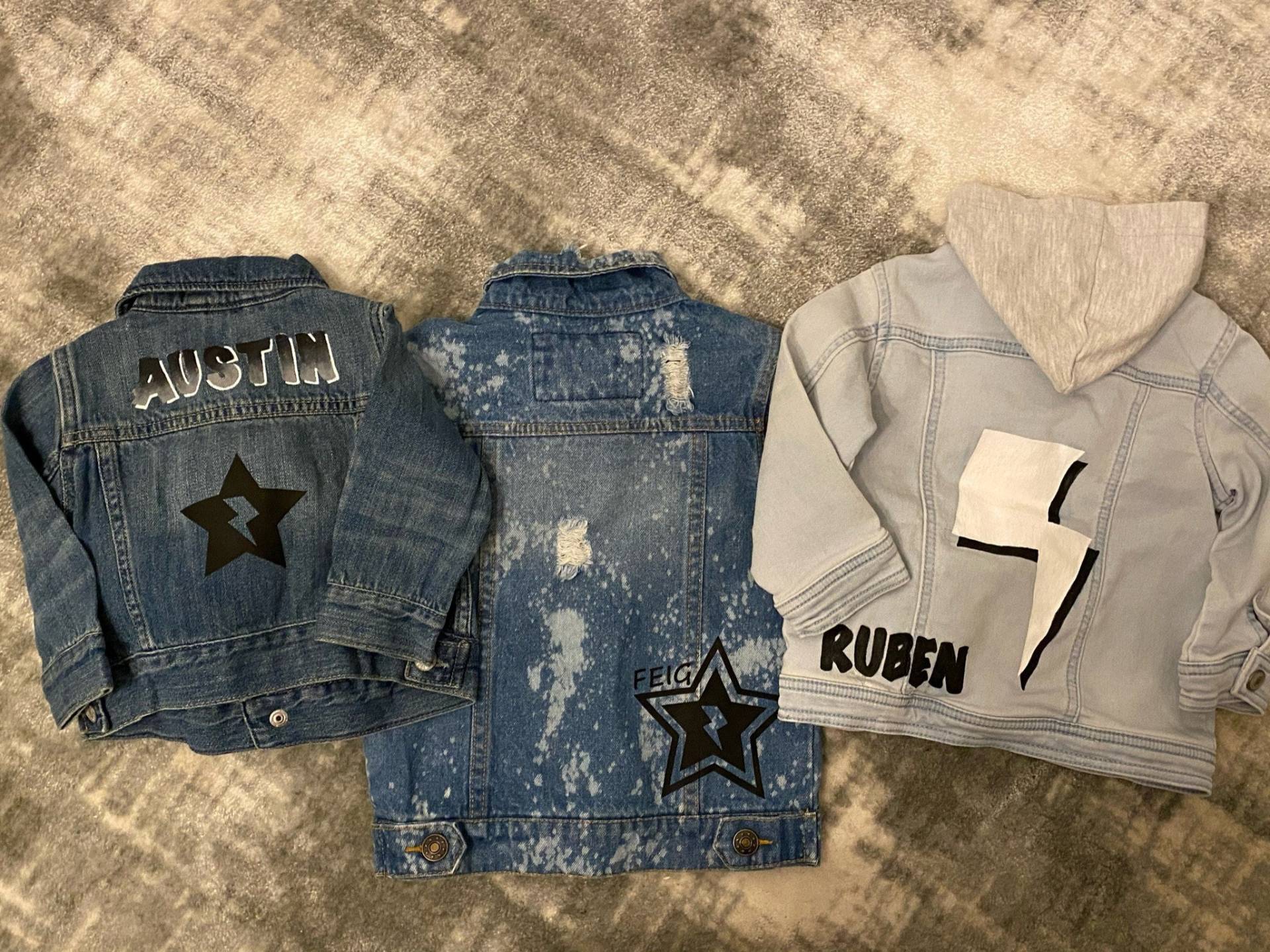 Jeansjacke Personalisiert Jeansjacke Personalisiert von InitiallyYours15