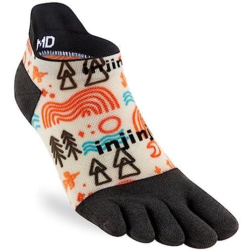 Injinji ARTIST DESIGNED MEN'S NO-SHOW DOODLE M von Injinji