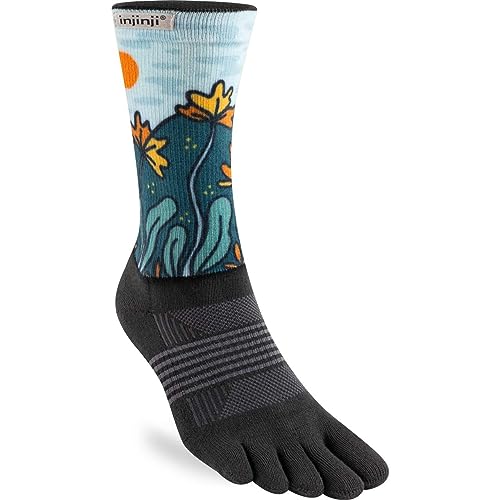 Injinji Zehensocken ARTIST DESIGNED WOMEN'S MINI-CREW POPPY M/L von Injinji
