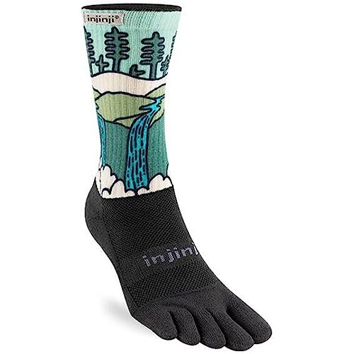 Injinji Artist Designed Men's Crew Cascade M von Injinji