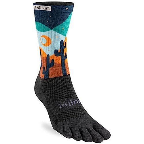 Injinji Artist Designed Men's Crew Midnight L von Injinji