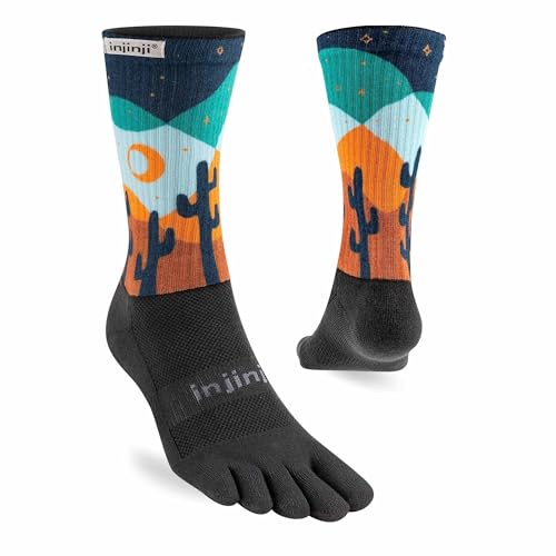 Injinji Artist Designed Men's Crew Midnight L von Injinji