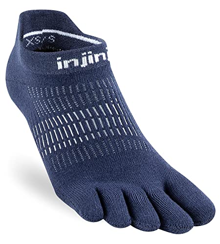 Injinji Lightewight No-Show Damen-Laufschuhe (XS / S, Marineblau), marineblau, 36 von Injinji