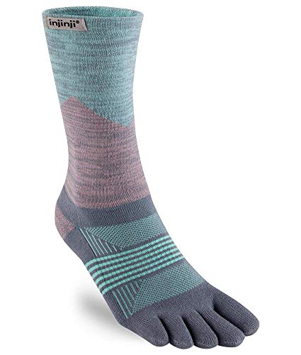 Injinji Damen Trail Midweight Crew Socken, quartz, XS-S von Injinji