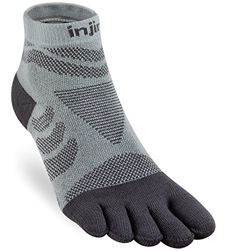 Injinji Damen Ultra Run Mini-Crew, Schiefer, M / L von Injinji