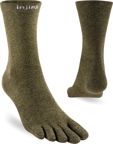 Injinji Everyday Crew Coolmax Teensokken 060270 50 Green von Injinji