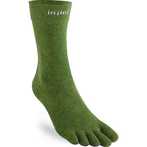 Injinji Everyday Crew UPCYCLED Cotton Musgo L von Injinji