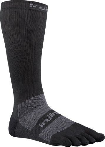 Injinji Kompression ExCelerator 2.0 Socken-Black-L von Injinji