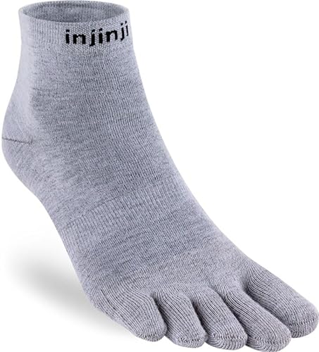 Injinji LINER MINI-CREW HEATHER GRAY M von Injinji