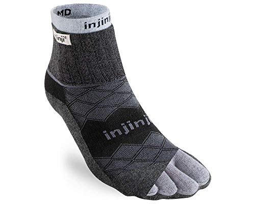 Injinji Liner + Runner Mini-Crew Socken Herren blau/schwarz Schuhgröße S/M | EU 37-44 2021 Laufsocken von Injinji