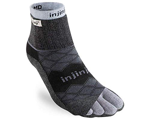 Injinji Liner + Runner Mini-Crew Socken Herren blau/schwarz Schuhgröße L/XL | EU 44,5-47,5+ 2021 Laufsocken von Injinji