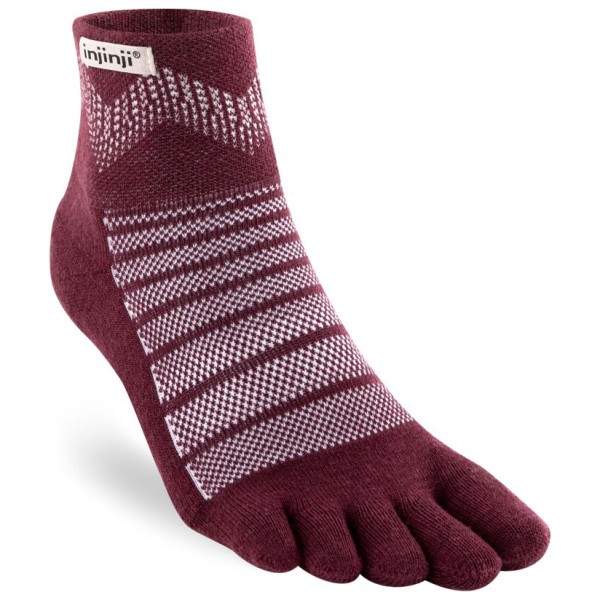 Injinji - Outdoor Midweight Mini-Crew Wool - Wandersocken Gr S rot von Injinji
