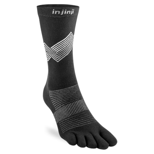 Injinji RUN LIGHTWEIGHT CREW BLACK M von Injinji