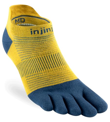 Injinji RUN LIGHTWEIGHT NO-SHOW ROYAL YELLOW L von Injinji