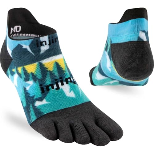 Injinji RUN LIGHTWEIGHT NO-SHOW SPECTRUM EVERGREEN L von Injinji