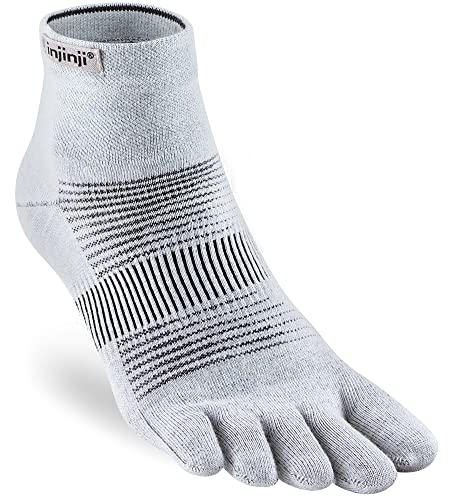 Injinji Run Lightweight Mini-Crew Socken, gray, M von Injinji