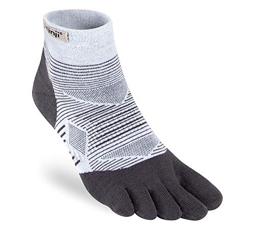 Injinji Run Lightweight Mini-Crew Socken, gray, L von Injinji